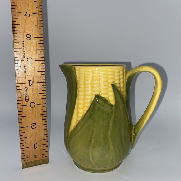 Vintage Shawnee Corn King Creamer ~ Small Pitcher 4.75" Pottery Marked USA # 70 - Picture 2 of 10